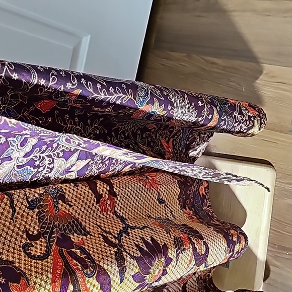 Hand-made wrap skirt. Peasant style. Beautiful colors. BOHO, 70's vibe. OS - Picture 3 of 7